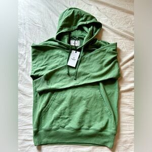 NWT Reigning Champ Lightweight Terry Classic Hoodie Jade, MADE IN CANADA